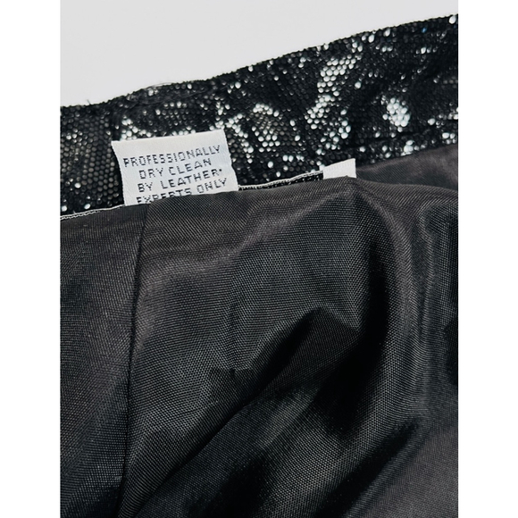 Dero by Rocco D'Amelio NY Womans Psnts Leather Suede Black Leather Pants - Picture 8 of 12